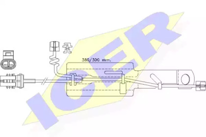 Сигнализатор, износ тормозных колодок ICER 610433 E C